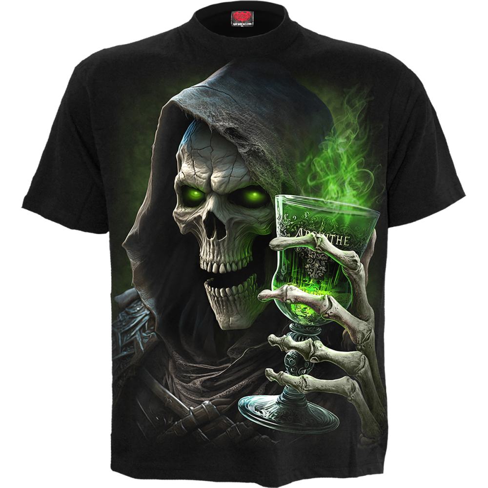 Spiral - The Green Fairy Mens T-shirt - Black